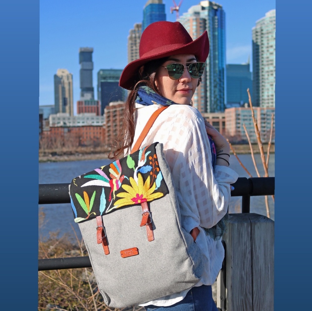 Backpack Handmade Mexican Design Otomi